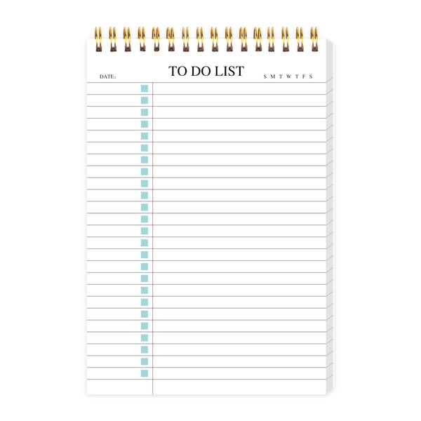 Undated To-Do List Notepad A5 – 80 Sheets, 120gsm Thick