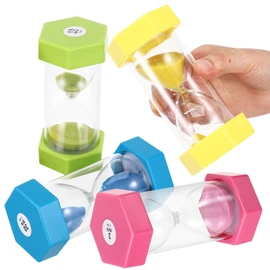 Alipis Sand Timer for Kids: 3/10/15/30 Minute Sandglass for Hard Boiled Eggs - Colorful Visual Clock Timer for Classroom Office Kitchen