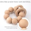 Silicone Baby Teether, Food Grade Silicone & Beech Baby Teething