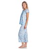 Casual Nights Women's Short Sleeve Capri Pajama Set - Blue