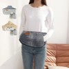 Hot water bag belt waistband water bag hand heating heating insulation Insulation bag gray