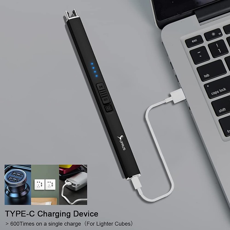 SUPRUS Electric Lighter Arc Windproof Flameless USB Lighter Rechargeable Lighter