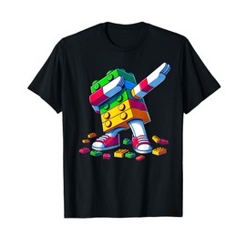 Dabbing Building Blocks Brick Toy Dab Dance Kids Boys & Men T-Shirt