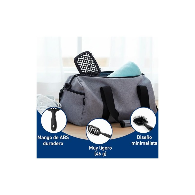 Bluelander Cepillo para Cabello Antinudos con Mango Ergonómico, Cepillado Sin