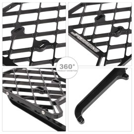 JFG RACING Dirt Bike Rack Luggage,CNC Motorcycle Top Rack Cargo CNC for DRZ400 DRZ400S DRZ400SM KLX400 KLX400S All Years-Black