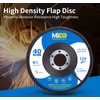 MIDO Professional Abrasive Flap Discs Angle Grinder 25PCS 40 Grit