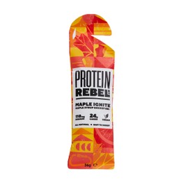 Protein Rebel Maple Ignite Natural Energy Gel Upgrade for Runners, Cyclists, Endurance Workout | Easy to Digest | 2 Natural Ingredients | 24g Carbs, Electrolytes