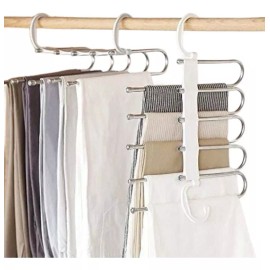 Extreme Gancho Para Pantalones Acero Inox 5 En 1 Plegable Blanco