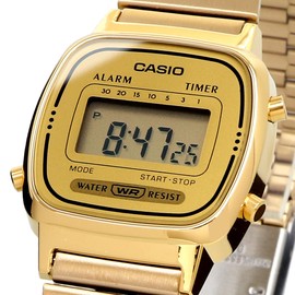 Casio LA670 Series Women's Digital Wristwatch, Overseas Model, Gold LA670WGA-9, Casio