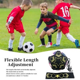 BZKSER Football Kick Trainer - 1 Piece Football Training Solo Football Trainer Soccer Practice Training with Adjustable Waist Belt Football Training Aid for Football/Volleyball/Rugby