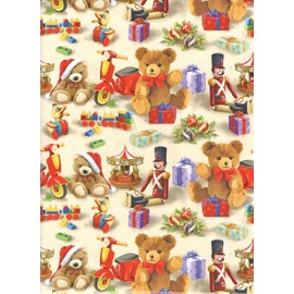 arkamii premium vintage christmas wrapping paper set of 4 sheets size 34 x 25 inch for gift pack (18-8786)