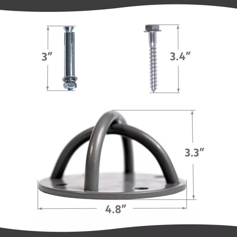 Yoga Trapeze Ceiling Hooks - Industrial Strength Hold Up to