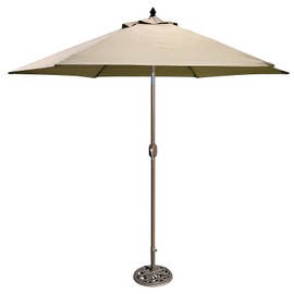 Tropishade 632B19 Premium auto tilt Umbrella, 9', Beige