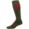 MOXY Socks Army Green and Red The Ultimate Grenade Knee-High