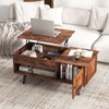 Tangkula Lift Top Coffee Table with Storage, Living Room Table