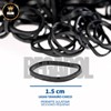 Paquete 500 Ligas Elásticas Gomas Para Cabello Niña Negras