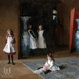 ACEO Cardnt Painting of The Daughters of Edward Darly Boit by John S. Sargent