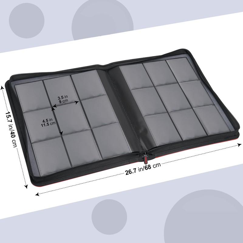 PREZA Toploader Binder - Holds 216 Top Loaders - 9