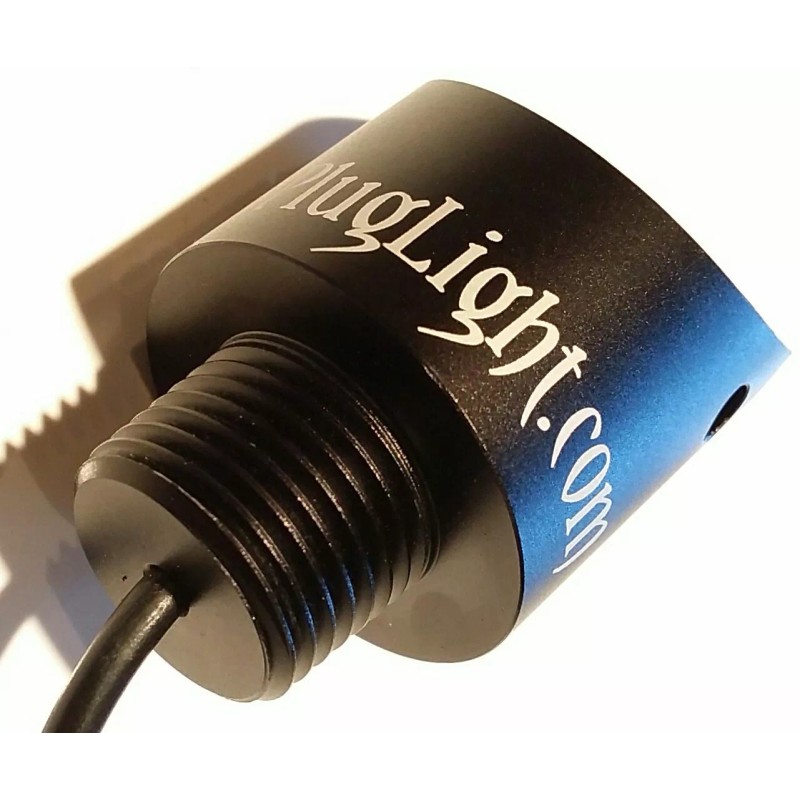 BoatPlugLight.com RED UNDERWATER LED BOAT DRAIN PLUG LIGHT 24 WATT