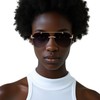 AUSQUQI Oversized Aviator Sunglasses for Women & Men, Trendy Rimless