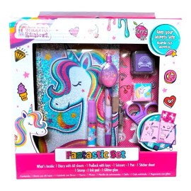 unicornio Set Unicornio Diario Secreto 60 Hojas Candado Accesorios
