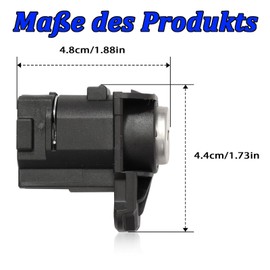 Bohaner 1 Set Driver Door Lock Cylinder Front Left with 2 Keys 9072465890 172371096 Replacement Ignition Switch Spark Plug Starter Lock for Vauxhall Corsa D 2006-2014 Astra H 2004-