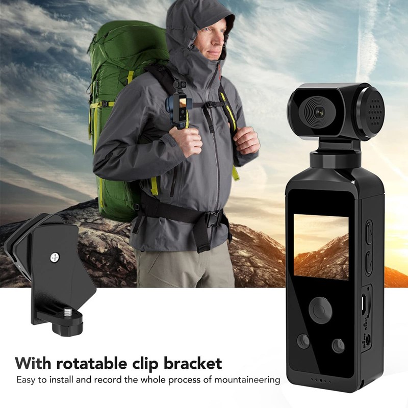 ​​4K Action Camera with 270° Rotatable Anti-Shake & 30m -