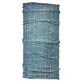 Karma Denim Headband for Women - Wide - Fabric Headband and Stretchy Hair Scarf - Blue
