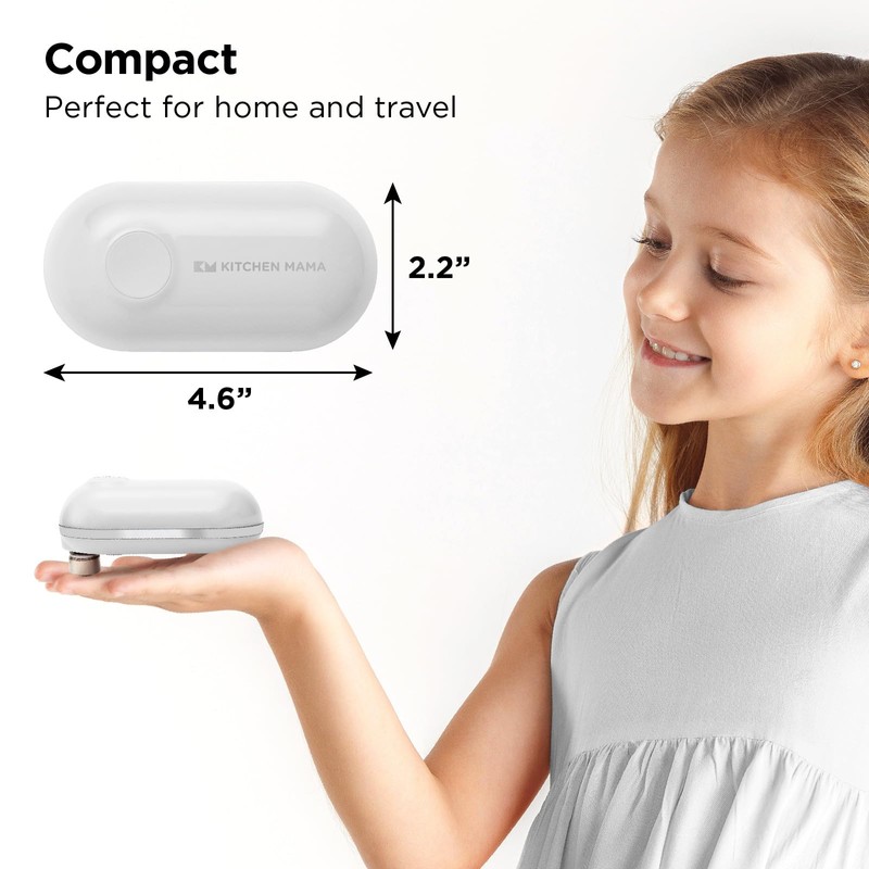 Kitchen Mama Mini Plus Rechargeable Electric Can Opener: USB-C Charging,