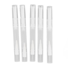 Kuuleyn Kuuleyn 5 pack Transparent Twist Pen for Cuticle Oil Applicator,Empty Nail Oil Pen with Brush Tip,Eyelash Growth Liquid Tube, Cosmetic Lip Gloss Container,Nylon Fiber Brush Cuticle Oil Pen