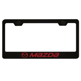 MVP Black License Plate Frame for Mazda