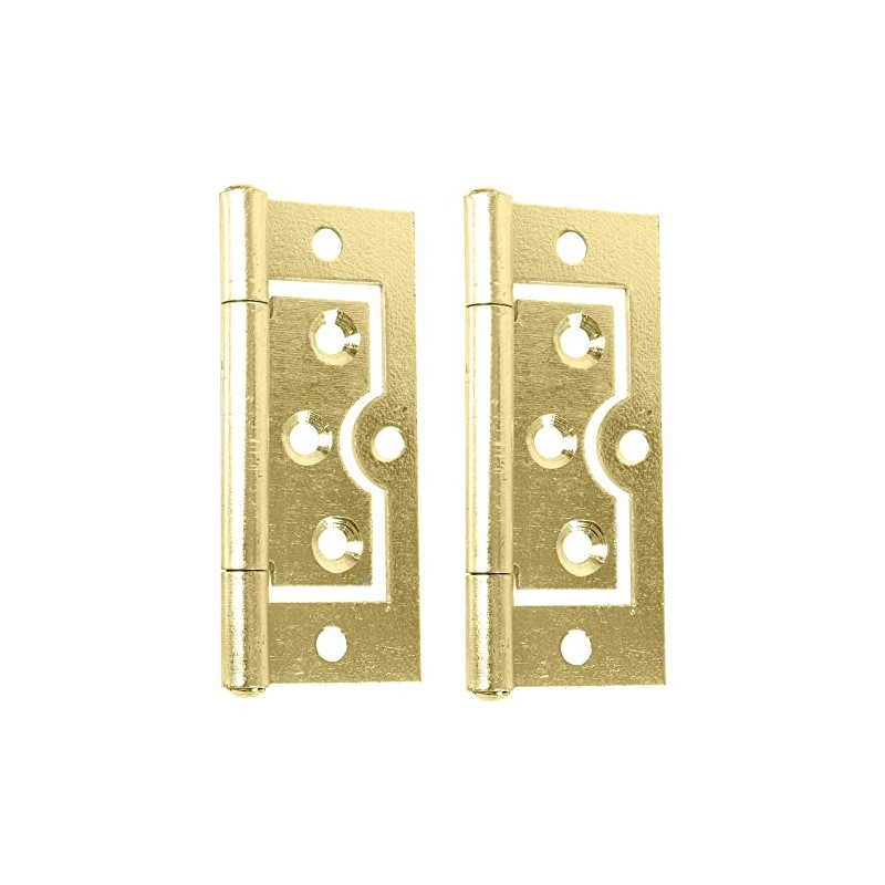 Brass Plated Hinges Door Flush Hinges 75mm/3-Inch Heavy Duty Hurl