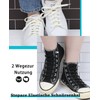 Stepace 3 Pairs of Flat Elastic Shoelaces for Trainers, 8