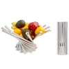 TDYBASE Fruit Basket for Kitchen Counter Stainless Steel Fruit Bowl,Folded