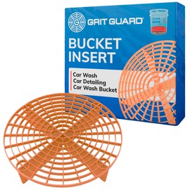 Grit Guard The Original Orange Bucket Insert - 10" Diameter Car Wash Bucket for Car Washing, Detailing Compatible with 3.5, 4, 5 and 6 Gallon Buckets