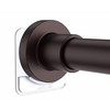 BRIOFOX Adhesive Shower Curtain Rod Holder | No Drilling |
