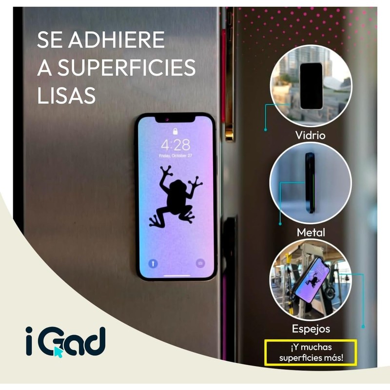 SC ACCESORIOS Soporte para Celular con Ventosa de Silicón para