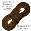 TOFL Leather Boot Laces|1/8 Inch Thick 72 Inches Long|2 Leather