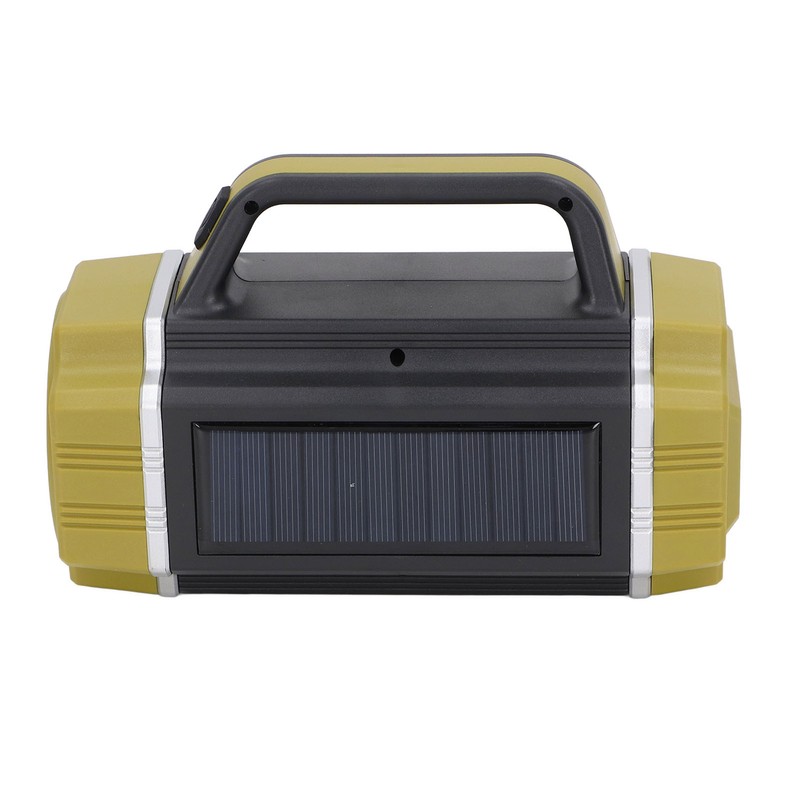 Solar Flashlight Front Side Lighting 6 Gear Super Bright USB