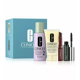 Clinique Almost Lipstick Black Honey Moisturizing Lotion 4 Pcs Discover Kit NIB