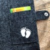 Maternity Log Cover Made of 100% Wool Felt, Mama +