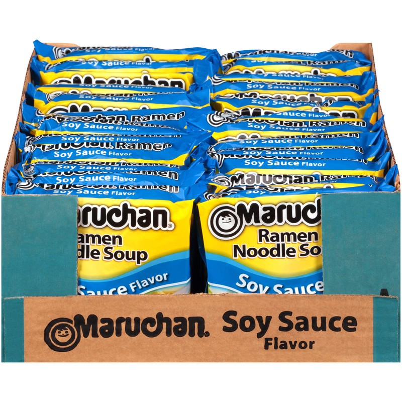 Maruchan Ramen Soy Sauce, Instant Ramen Noodles, Ready to Eat