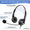 RJ9 Telephone Headset with Mic Noise Cancelling, Quick Disconnect Phone