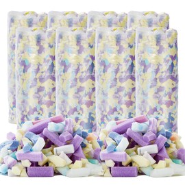 20lbs Shredded Memory Foam Filling, Comfortable and Soft Bean Bag Filler, Random Colors Beanbag Stuffing Suitable for Various Pillows, Dog Bed, Couch Cushion, Back Cushion (20, Pounds)