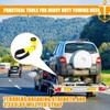 Wowangce 4 Pack Lasso Tow Truck Straps with D Ring