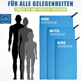 Cozita Microfiber Towel, Super Soft and Extremely Absorbent, Quick Drying, Machine Washable, Multipurpose Travel Towel, Gym Towel, Beach Towel - Bath Towel 40 x 80 cm