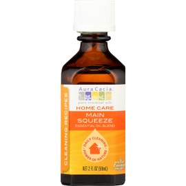 Aura Cacia Main Squeeze Essential Oil Blend for Home Care, 2 Fluid Ounce