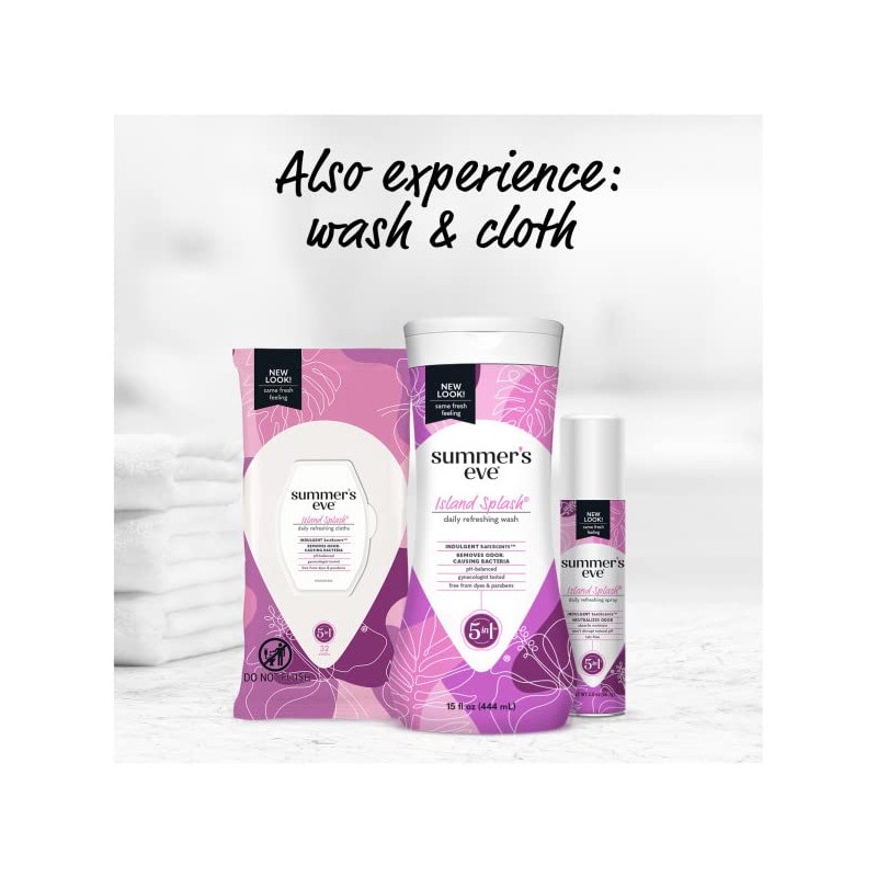 Summer's Eve Feminine Deodorant Spray Island Splash Deodorant