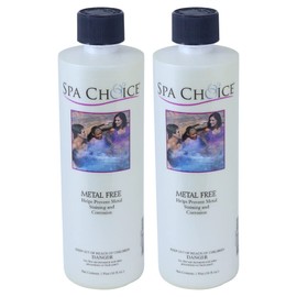SpaChoice 1-Pint 2-Pack Premium Metal Free, Metal Gone for Spa Hot Tub, Made in USA