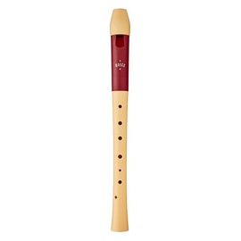 Moeck 1025 Flauto 1 Soprano Recorder German Single Hole Special Plastic Beige with Red Ring C Soprano Recorder School Recorder